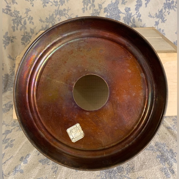 VTG Pfaltzgraff Village Copper Punched Hole Candle Warmer Stand - Picture 5 of 7